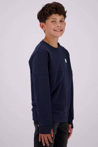 VINGINO sweater donkerblauw Effen 104 | Sweater van - Foto 3
