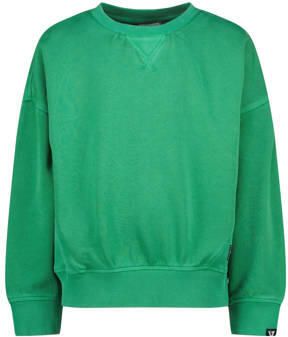 Vingino sweater groen Jongens Katoen Ronde hals Effen