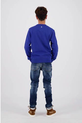 VINGINO sweater hardblauw Effen 116 | Sweater van - Foto 3