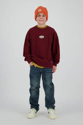 Vingino sweater met backprint bruin Backprint