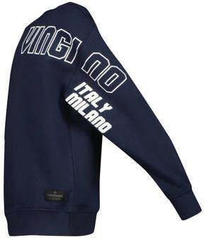 VINGINO sweater met logo donkerblauw Logo 104 | Sweater van - Foto 2
