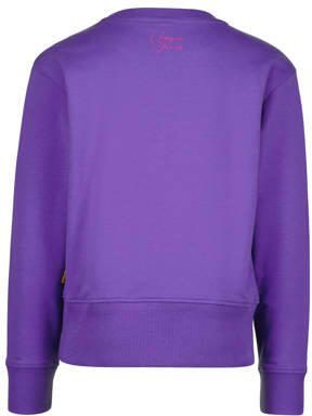 VINGINO sweater Naria met printopdruk paars Printopdruk 116 - Foto 3