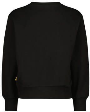 VINGINO sweater Narisse met printopdruk zwart geel Printopdruk 128