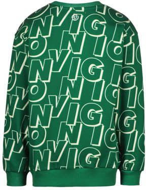 VINGINO sweater Naros met logo groen Logo 104 | Sweater van - Foto 3