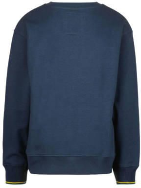 VINGINO sweater Nave met logo donkerblauw groen Logo 104