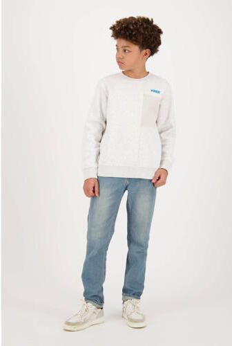 VINGINO sweater NEREO wit Effen 128 | Sweater van