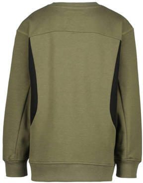 VINGINO sweater Nev olijfgroen zwart Meerkleurig 116 - Foto 2