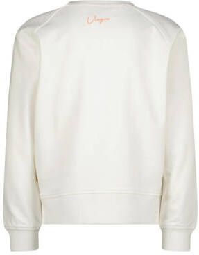 VINGINO sweater Nianne met tekst wit Tekst 128 | Sweater van