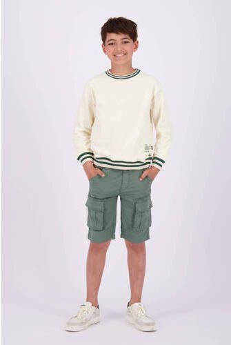 VINGINO sweater Nijo met backprint ecru zwart Backprint 152 - Foto 2