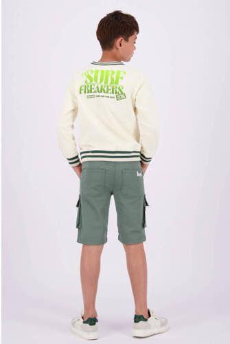 VINGINO sweater Nijo met backprint ecru zwart Backprint 152 - Foto 3