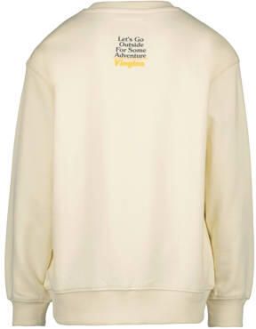 VINGINO sweater Nilfo met logo beige wit Logo 128 - Foto 5