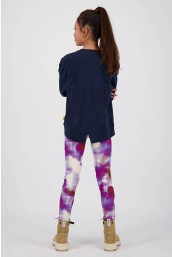 VINGINO sweater Nine met printopdruk blauw Printopdruk 104 - Foto 3