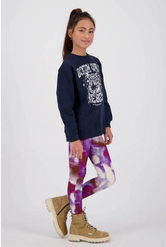 VINGINO sweater Nine met printopdruk blauw Printopdruk 104 - Foto 4
