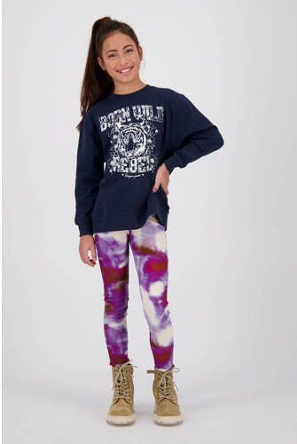VINGINO sweater Nine met printopdruk blauw Printopdruk 104 - Foto 5