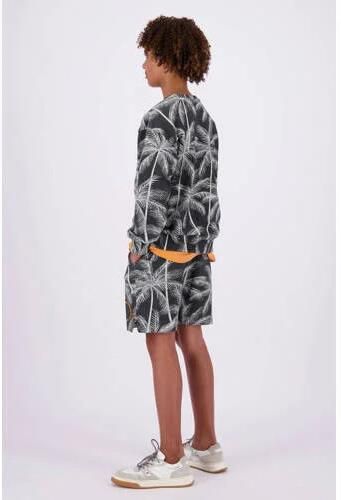 VINGINO sweater Nintas met all over print grijs ecru All over print 140