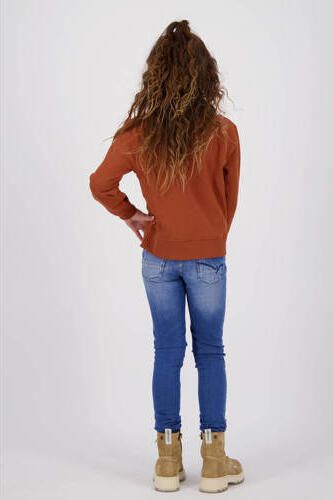 VINGINO sweater toffeebruin Effen 104 | Sweater van - Foto 4