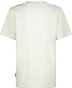 VINGINO T-shirt Habieb met printopdruk lichtblauw Jongens Katoen Ronde hals 128