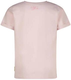 VINGINO T-shirt Hafsa met printopdruk lichtroze Meisjes Stretchkatoen Ronde hals 128