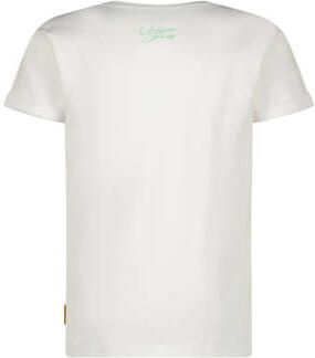 VINGINO T-shirt Hafsa met printopdruk wit Meisjes Stretchkatoen Ronde hals 152