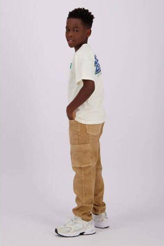 VINGINO T-shirt Halton met printopdruk ecru Jongens Katoen Ronde hals Printopdruk 104 - Foto 2