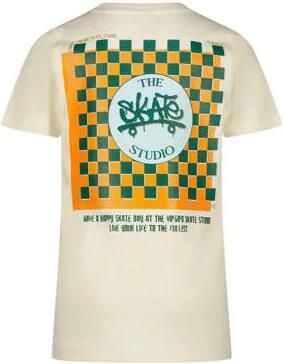 VINGINO T-shirt Hanyi met backprint offwhite Wit Jongens Katoen Ronde hals 164 - Foto 2