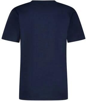 VINGINO T-shirt Hefor met logo donkerblauw Jongens Katoen Ronde hals Logo 128