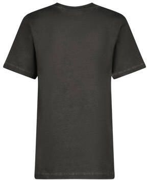VINGINO T-shirt Herso met printopdruk donkergrijs neon geel Jongens Katoen Ronde hals 128