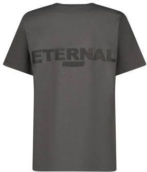 VINGINO T-shirt Hodd met printopdruk grijs Jongens Stretchkatoen Ronde hals 152
