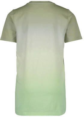 VINGINO T-shirt Hollis met printopdruk lichtgroen kaki Jongens Katoen Ronde hals 152 - Foto 2