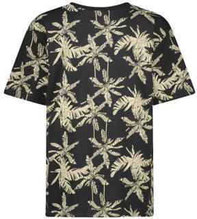 VINGINO T-shirt Hor met all over print antraciet beige Grijs Jongens Katoen Ronde hals 128