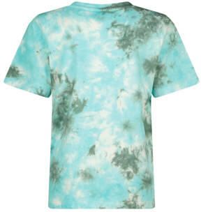 VINGINO T-shirt Houc met all over print aquablauw groen Jongens Katoen Ronde hals 128
