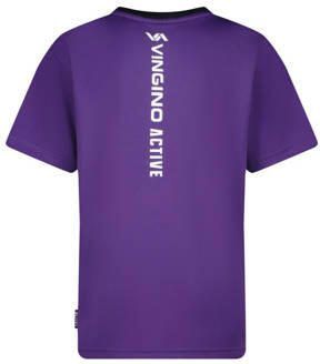 VINGINO T-shirt Hunt paars Jongens Polyester Ronde hals Effen 128 - Foto 3