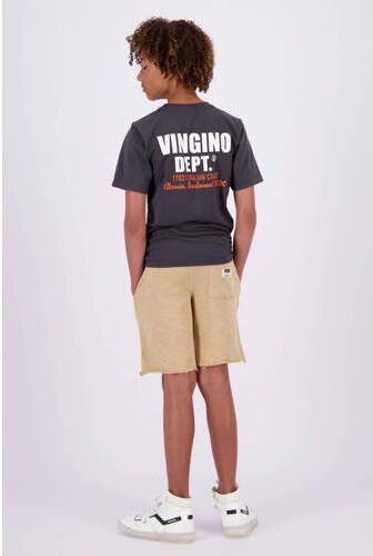 VINGINO T-shirt Jary met backprint donkergrijs Jongens Katoen Ronde hals 164 - Foto 2