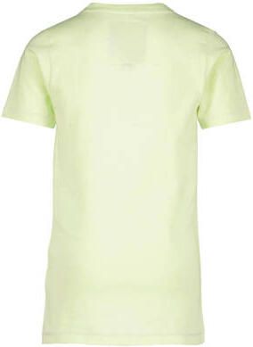 VINGINO T-shirt JOE met tekst geelgroen Jongens Katoen Ronde hals Tekst 116 - Foto 2