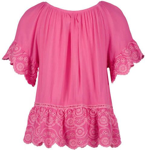 VINGINO T-shirt met all over print roze Meisjes Rayon Off shoulder All over print 140 - Foto 3