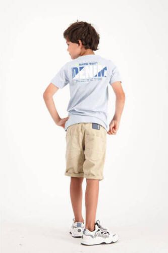 VINGINO T-shirt met backprint grijsblauw Jongens Katoen Ronde hals Backprint 140 - Foto 4