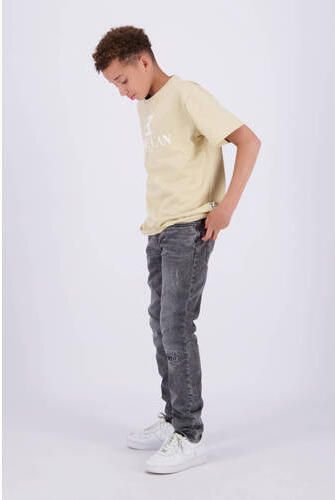 VINGINO T-shirt met logo wit Ecru Jongens Katoen Ronde hals Logo 164 - Foto 4