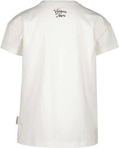 VINGINO T-shirt met printopdruk wit Ecru Meisjes Katoen Ronde hals Printopdruk 104 - Foto 2