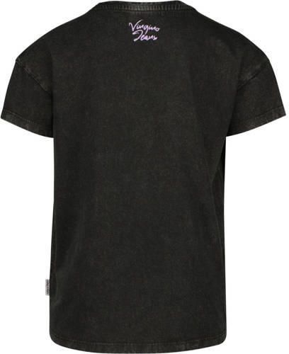VINGINO T-shirt met printopdruk zwart Meisjes Katoen Ronde hals Printopdruk 110 - Foto 2