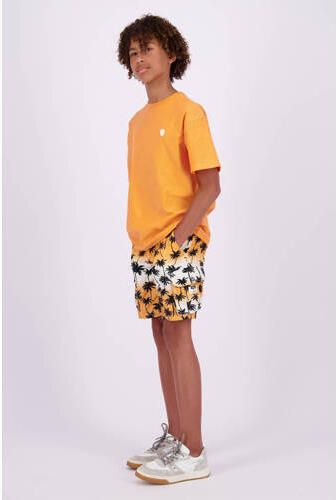 VINGINO T-shirt oranje Jongens Stretchkatoen Ronde hals Effen 128 - Foto 4