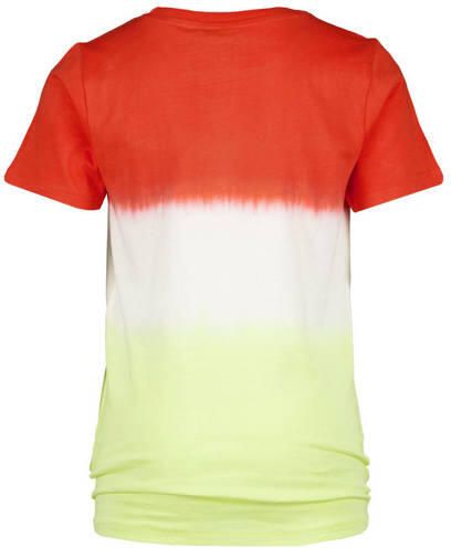 VINGINO T-shirt rood wit geel Jongens Katoen Ronde hals Meerkleurig 104 - Foto 2