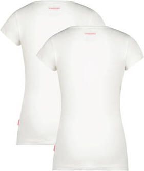 VINGINO T-shirt set van 2 wit Meisjes Stretchkatoen Ronde hals Effen 122 128 - Foto 3