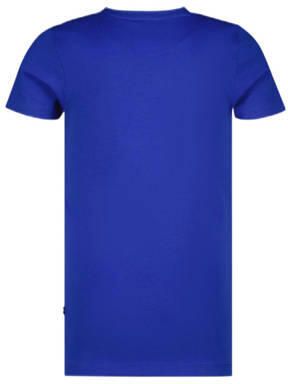 VINGINO T-shirt set van 3 blauw wit grijs Jongens Katoen Ronde hals Effen 128 - Foto 2