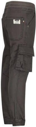 VINGINO tapered fit cargobroek Colivier donkergrijs Jongens Katoen Effen 140 - Foto 1