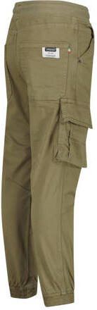 VINGINO tapered fit cargobroek Colivier mosgroen Jongens Katoen Effen 128
