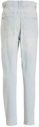 VINGINO tapered fit jeans Claudia striped denim Blauw Effen 158 - Foto 4