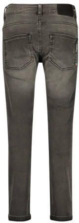 VINGINO tapered fit jeans Giovanni dark grey vintage Grijs Jongens Stretchdenim 128 - Foto 1