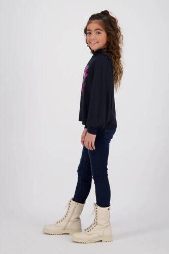 VINGINO top Jonny met printopdruk zwart Meisjes Viscose Col Printopdruk 116 - Foto 5