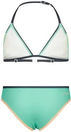 VINGINO triangel bikini Zobry turquoise donkerblauw Meisjes Polyester Meerkleurig 104