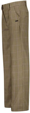 Vingino wide leg geruite casual broek met plooien bruin Meisjes Polyester - Foto 4